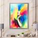 Mercer41 Multicolor Abstract Fashion Woman - Glam Canvas Wall Decor Metal in Blue/Red/Yellow | 40 H x 30 W x 1.5 D in | Wayfair