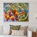 Charlton Home® Fruit & Flower Paint Still Life - Farmhouse Canvas Artwork Canvas, Cotton in Green/Orange | 8 H x 12 W x 1 D in | Wayfair