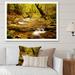 Millwood Pines Beautiful Autumn Forest River - Traditional Canvas Wall Decor Canvas, Cotton in Black/Green/Yellow | 8 H x 12 W x 1 D in | Wayfair