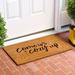 Trinx Ellexus 36 in. x 24 in. Non-Slip Indoor Outdoor Door Mat Coir in Brown | 36 H x 24 W x 0.6 D in | Wayfair 676879CA85894C42B59C0402942968A1