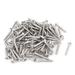 M3x20mm Phillips Flat Head Stainless Steel Self Tapping Screws 100Pcs - Silver Tone