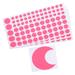 Glow in the Dark Tape Dots,0.39,0.59,0.78,3.12",252 Glow Dots, 1 Moon Pink 1set - As picture show