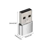 USB C Female to USB Male Adapter, Type C to USB Converter Adapter