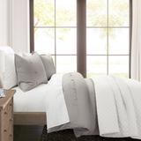 Lush Decor Belgian Flax Prewashed Linen Rich Cotton Blend Duvet Cover 3 Piece Set