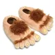 Hobbits-Pantoufles de pied avec mousse à mémoire de forme chaussures Parker séparées semelle