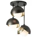 Hubbardton Forge Brooklyn 3-Light Double Shade Semi-Flushmount Light - 121374-1091