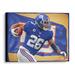 Saquon Barkley New York Giants Stretched 20" x 24" Canvas Giclee Print - Designed by Artist Brian Konnick