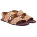 Gucci Shoes | New Gucci Gg Canvas Leather Sandals | Color: Brown/Tan | Size: 6.5
