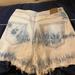 American Eagle Outfitters Shorts | American Eagle Outfitters Tie Dye High Rise Jean Shorts | Color: Blue/White | Size: 6