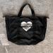 Victoria's Secret Bags | Black Victoria’s Secret Fashion Show Duffel Bag | Color: Black/Silver | Size: Os