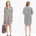Madewell Dresses | Madewell Courier Checkered Shirtdress | Color: Black/White | Size: Xs