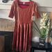 Lularoe Dresses | Lularoe Dress Nwt | Color: Gold/Red | Size: L