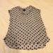 J. Crew Tops | Light Greyish Blue With Navy Polka Dots Jcrew Top | Color: Blue | Size: Xs