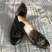 Coach Shoes | Coach Black Patent Leather Pumps Loafer Heels With Brass Buckle Size 9 | Color: Black | Size: 9