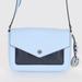 Michael Kors Bags | Michael Kors Greenwich Dual Color Pocket Small Flap Crossbody Sky/Navy | Color: Blue | Size: Os