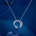 YIZIZAI-Collier pendentif météore plaqué argent avec cubique pour femme bijoux pour filles cadeau