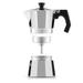 JoyJolt Italian Moka Pot 3 Cup Stovetop Aluminum Espresso Maker - Orange Stainless Steel in Gray | 6.1 H x 6.18 W x 3.37 D in | Wayfair JA10105