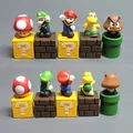 Figurines d'action de jeu Super Mario Bros Luigi Yoshi Bowser modèle en PVC jouet de collection