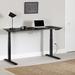 South Shore Ezra Height Adjustable Standing Desk Wood/Metal in Black | 59.5 W x 27.5 D in | Wayfair 14582