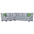 Gray/Brown Sectional - Vanguard Furniture American Bungalow 4-Piece Riverside L-Sectional Polyester/Cotton/Other Performance Fabrics | Wayfair