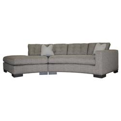 Brown Sectional - Vanguard Furniture Michael Weiss 2-Piece Loveseat Lounge Sectional Polyester/Cotton/Other Performance Fabrics | Wayfair
