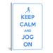 Winston Porter Keep Calm & Jog on Graphic Art on Canvas | 26 H x 18 W x 1.5 D in | Wayfair 3D58EE02EEAD4F9DB548D8C9451BD544