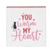 Trinx Warm My Heart Shelf Block in Pink/Red | 4.75 H x 1.5 W x 4.75 D in | Wayfair 006C04BE9A8F4D3AA512A6B8FC98E505