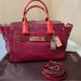 Coach Bags | Coach Swagger 33 Carryall Colorblock | Color: Brown/Pink/Red | Size: About 12 3/4” L X 8 3/4” H X 6 1/2” W