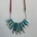 Anthropologie Jewelry | Anthropologie Long Necklace | Color: Blue/Orange | Size: Os