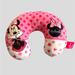 Disney Accents | Disney Minnie Mouse Pink Polka Dot Travel Neck Pillow Decorative Plush | Color: Pink/White | Size: Os