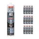 12 x White Soudal Fix All Multi Purpose SMX Sealing Strong Bonding Adhesive Polymer Silicone