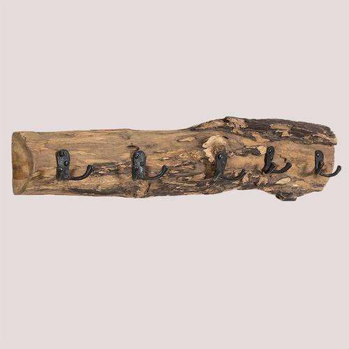 Sklum - Wandgarderobe aus Altholz Trunc Recyceltem Holz Recyceltes Holz - Recyceltes Holz