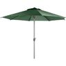 Hesperide - Parasol droit rond Loompa vert olive 3m en aluminium - Hespéride