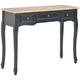 280046 Dressing Console Table with 3 Drawers Black - Noir