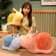 Poupées d'escargot en peluche de dessin animé pour les filles joli oreiller animal coussin de