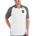 Men's Antigua White/Steel Army Black Knights Nova Polo