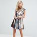 Free People Dresses | Free People “Dance Til Dawn” Sequin Mini Dress | Color: Gold/Silver | Size: S