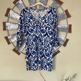 Lilly Pulitzer Dresses | 3/4 Sleeve Lily Pulitzer Dress | Color: Blue/White | Size: S