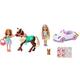 Barbie - Club Chelsea Spielset mit Puppe und Pferd, ca. 15 cm, blond, mit Mode & GXT41 - Chelsea Puppe (blond) mit Einhorn-Auto, Hund und Zubehör