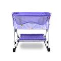 ANIVIA Doll Bed Furniture 2 Function, Doll Bed and Doll Swings Together with Fabric Cloth for 18 inches American Girl Dolls - Purple