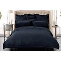 Luxurious Sheridan Millennia 1200 Thread Count Hotel Collection Timeless Stripes Design Flat Sheet, Midnight - Super King Size