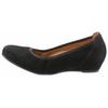 Pumps GABOR "KRETA", Damen, Gr. 42, schwarz, Ziegenveloursleder, unifarben, klassisch, Schuhe, Keilabsatz, Halbschuh, Schlupfschuh, in bequemer Weite G (= weit)