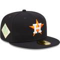 Men's New Era Navy Houston Astros 2017 World Series Champions Citrus Pop Undervisor 59FIFTY Fitted Hat