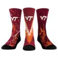 Unisex Rock Em Socks Virginia Tech Hokies Three-Pack Crew Set