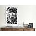Wade Logan® Albree Modern Black Splatter Skull Graphic Art on Canvas Metal in Black/Gray/Green | 40 H x 26 W x 1.5 D in | Wayfair MA72-1PC6-40x26