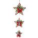 The Holiday Aisle® Hanging Holiday Star Trio Seasonal Décor, Rattan | 38 H x 4 W x 14 D in | Wayfair B5905F22B9394F3BAD5BEB2FF4769D32