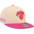 "Men's New Era Orange/Pink York Knicks Passion Mango 59FIFTY Fitted Hat"