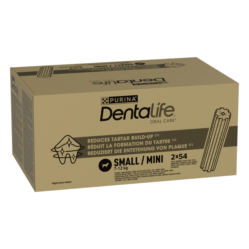 108 bâtonnets (36x49g) PURINA Dentalife, à mâcher pour chien de petite taille (7-12kg)
