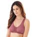 Plus Size Women's Marlene Lounge Front-Close Wireless Bra by Leading Lady in Wistful Mauve (Size 46 B/C/D)