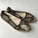 J. Crew Shoes | J. Crew Canvas Canvas Snakeskin Espadrille Flats Size 7 | Color: Black/Cream | Size: 7